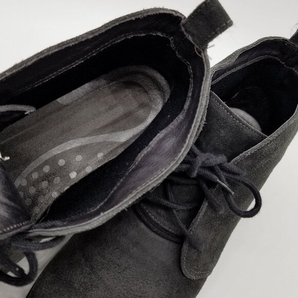 Naot Women's 9-9.5 Levanto Ankle Boots 40 Lace Up Comfort Dark Gray Suede $225 - Picture 11 of 16